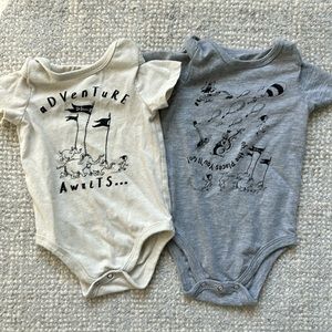 Dr Seuss baby onesie bodysuit 3-6m infant 3m 6m lot of 2